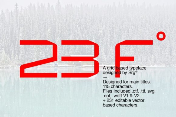 23F: A Futuristic Display Font for Modern Editorial Design
