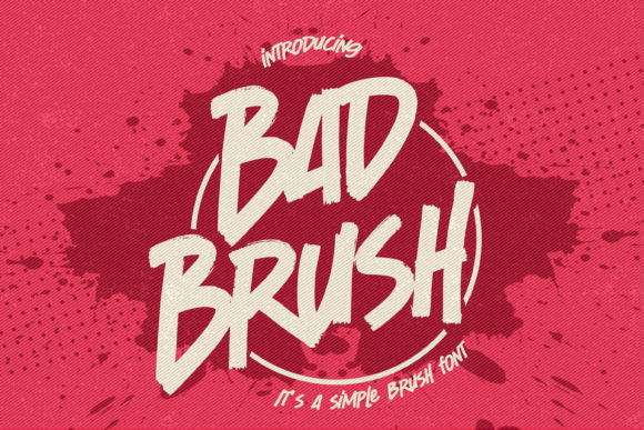 Bad Brush: A Bold Display Font for Impactful Web Design