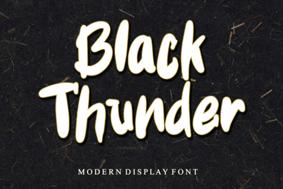Black Thunder Font: Elevate Your Brand with a Bold Display Typeface