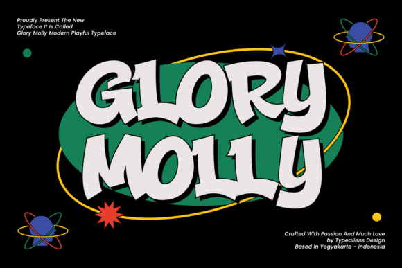 Glory Molly: A Playful Display Typeface for Digital Design Projects