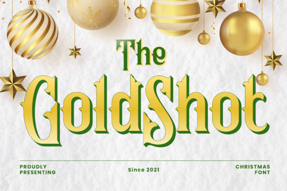 Gold Shot: A Joyful Display Font for Crafters and Product Creators