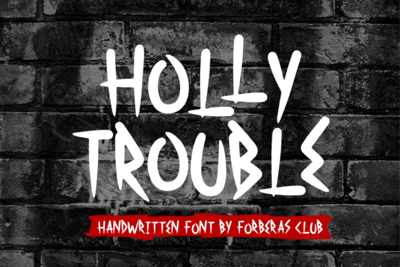 Holy Trouble: A Spooky Display Font for Bold Branding and Creative Projects