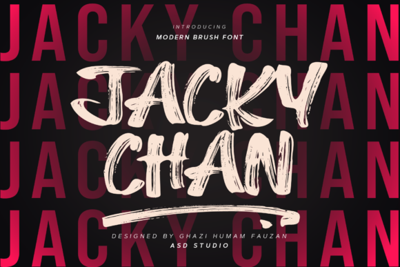 Jacky Chan: A Hand-Painted Display Font for Crafters and Product Designers
