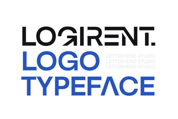 Logirent: A Modern Display Font for Bold Editorial Design
