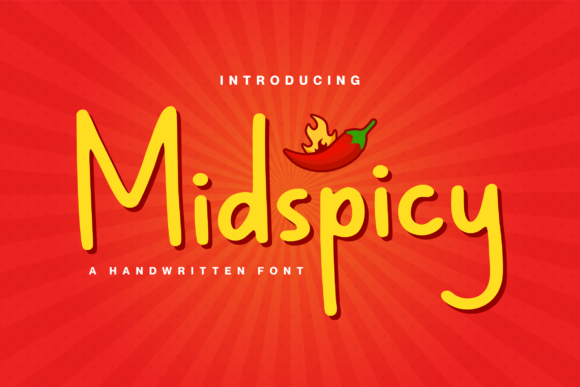 Midspicy: A Handwritten Font That Elevates Your Craft and Product Designs