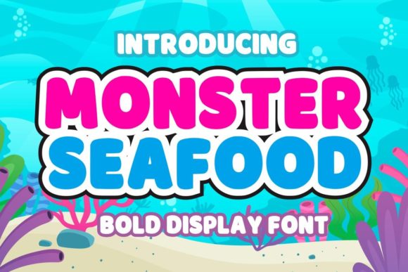 Monster Seafood: A Bold Display Font for Impactful Web Design