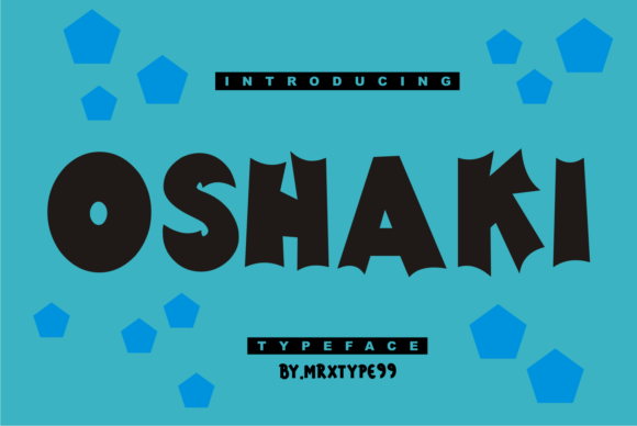 Oshaki: A Bold Display Font for Impactful Marketing Visuals