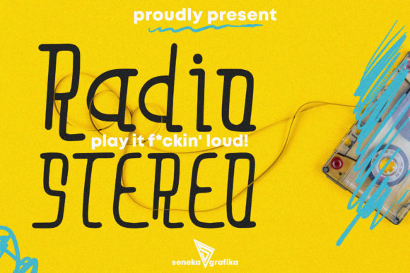 Radio Stereo: A Display Font That Adds Electromagnetic Energy to Handmade Designs