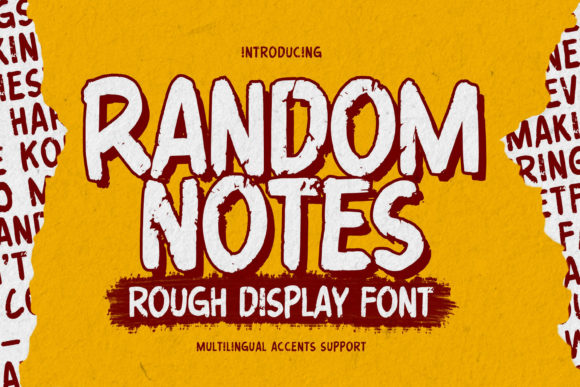 Random Notes: A Handmade Display Font for Dynamic Editorial Design