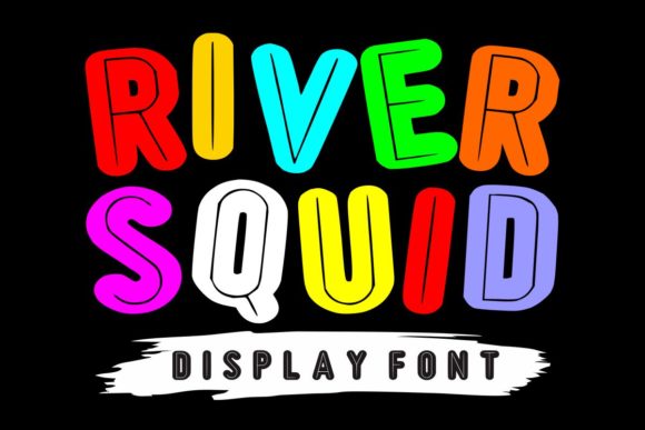 River Squid: A Bold Display Font for Modern Web Design