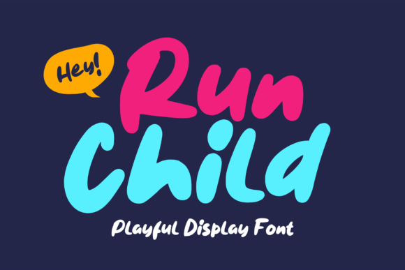 Run Child: A Playful Display Font for Modern Web Design