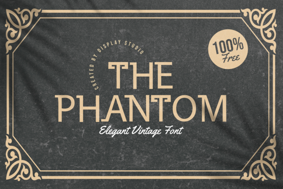 The Phantom: A Vintage Display Typeface for Makers and Creative Sellers