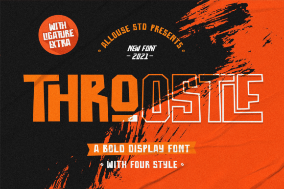 Throostle: A Bold Display Font for Modern Web Design Projects