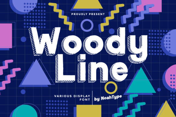 Woody Line Font: A Display Typeface That Brings Personality to Campaign Visuals